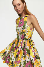 Load image into Gallery viewer, Racer Mini Dress in Flower Riot
