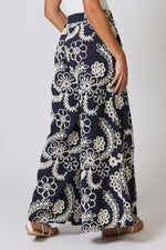 Load image into Gallery viewer, Rene Trousers in Blue Embroidery
