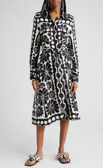 Load image into Gallery viewer, Palermo Long Sleeve Midi Dress in Black
