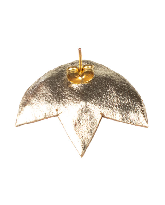 Braz Ear-chip Studs in Melon/Aventurine