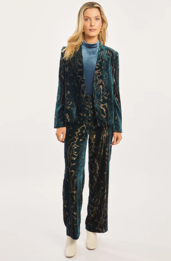 Elize Blazer in Golden Jade