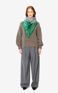 Mappemonde Scarf in Green