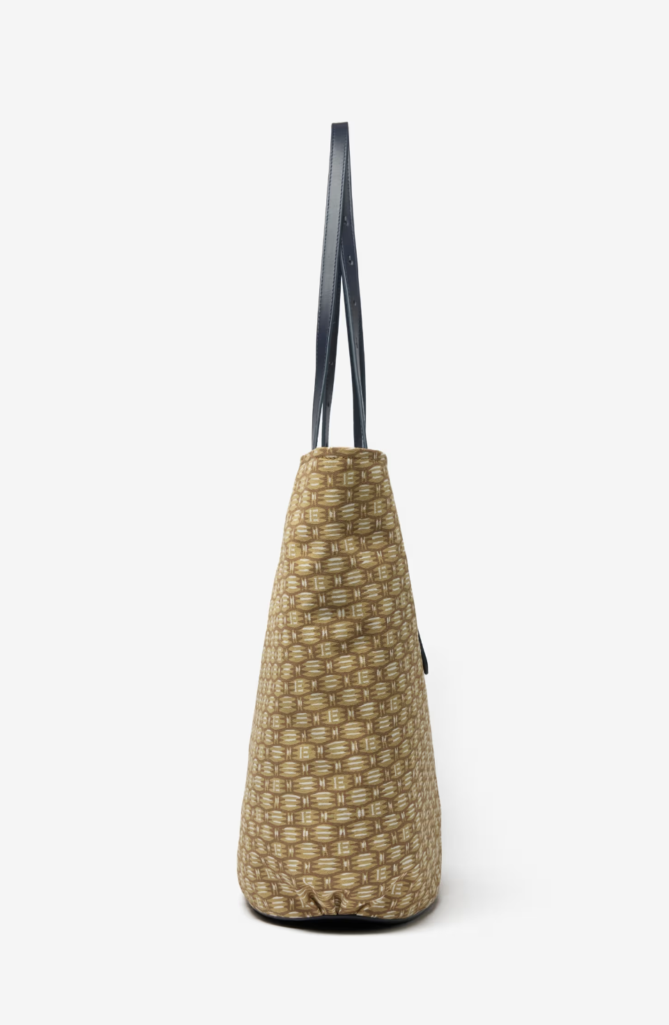 Canvas Shopping Bag in Cannage Natural