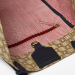 Load image into Gallery viewer, Canvas Shopping Bag in Cannage Natural
