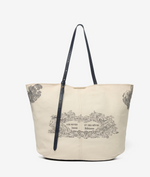 Load image into Gallery viewer, Canvas Shopping Bag in Des Rives Et Des Reves Night
