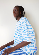 Load image into Gallery viewer, Soplo Fish Shirt in Blue

