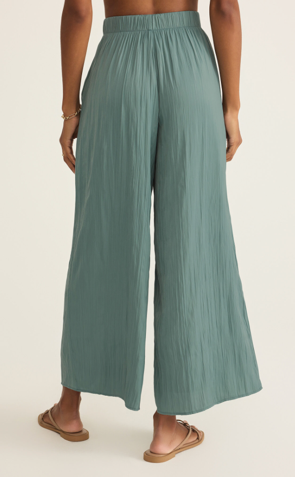 Sunset Satin Pant in Sea Pine
