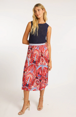 Load image into Gallery viewer, Mia Skirt in Ruby Tropics

