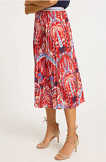 Load image into Gallery viewer, Mia Skirt in Ruby Tropics
