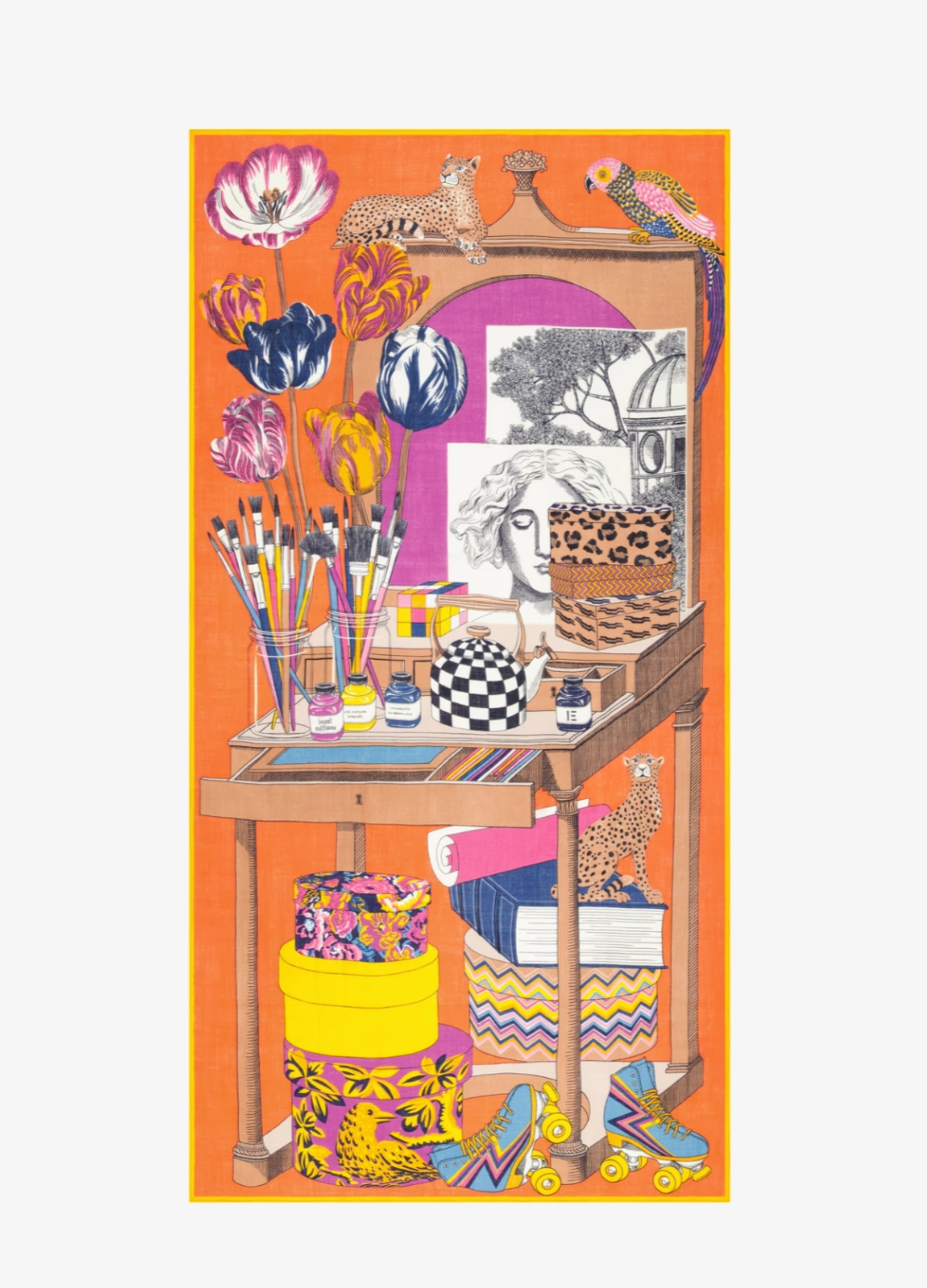 Atelier Scarf in Orange