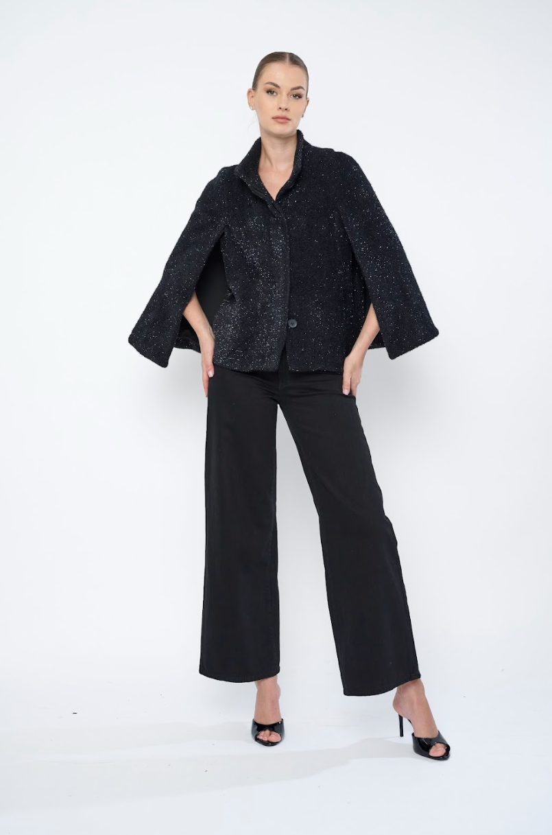 Misha Cape in Sable Black