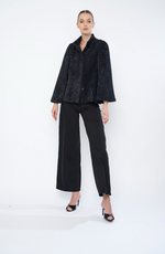 Load image into Gallery viewer, Misha Cape in Sable Black
