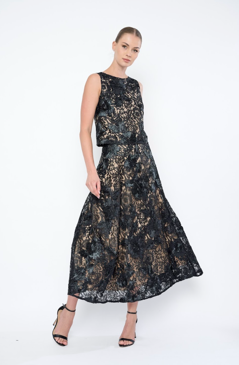 Bello Top in Elderberry Lace