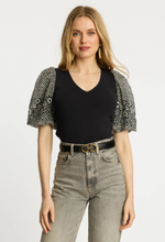 Load image into Gallery viewer, Andrea Top in Indigo Dot
