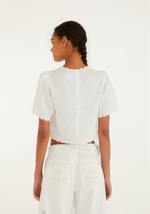 Load image into Gallery viewer, Roses Top in Off-White
