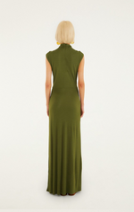 Load image into Gallery viewer, Sleeveless Maxi Dress in Dark Green
