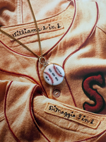 Load image into Gallery viewer, Noah Kahan 2026 Fenway Baseball Charm on Gold Cuban Chain
