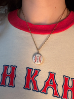 Load image into Gallery viewer, Noah Kahan 2026 Fenway Baseball Charm on Gold Singapore Chain
