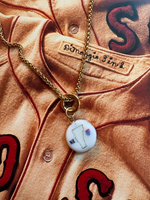 Load image into Gallery viewer, Noah Kahan "Mess" I-89 VT Charm on Gold Spiga Chain w/ Carabiner
