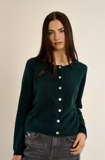 Load image into Gallery viewer, Soft Knit Cardigan in Forest Green

