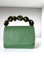 Load image into Gallery viewer, The Nica Leather Clutch in Green
