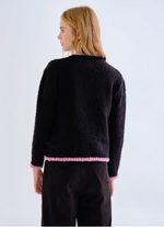 Load image into Gallery viewer, Tipped Cardigan in Black
