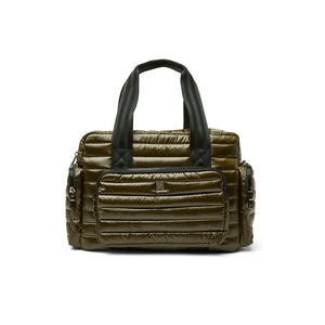 Voyager Travel Bag in Shiny Dark Olive