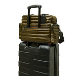 Load image into Gallery viewer, Voyager Travel Bag in Shiny Dark Olive

