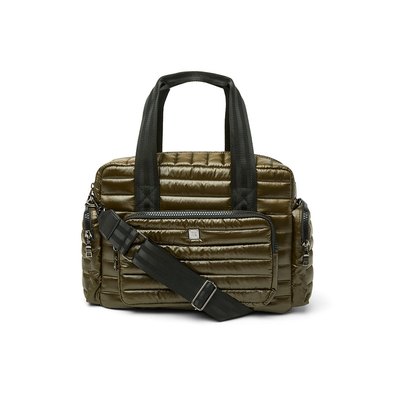 Voyager Travel Bag in Shiny Dark Olive