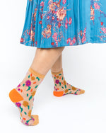 Load image into Gallery viewer, Ditsy Floral Sheer Ankle Sock
