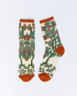Load image into Gallery viewer, Tree of Life Sheer Crew Sock
