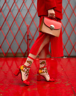 Load image into Gallery viewer, Year of the Dragon Sheer Crew Sock
