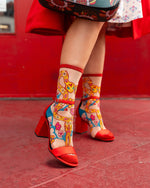 Load image into Gallery viewer, Year of the Snake Sheer Crew Sock
