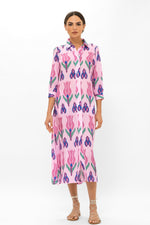 Load image into Gallery viewer, Shirt Dress in Sumba Pink
