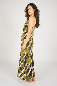 The Archive Jessica Dress in Black/Olive