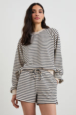 Load image into Gallery viewer, Teddy Short in Sailor Stripe Terry Towel

