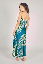 Load image into Gallery viewer, Jessica Dress in Blue Odes Revisited
