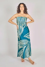 Load image into Gallery viewer, Jessica Dress in Blue Odes Revisited
