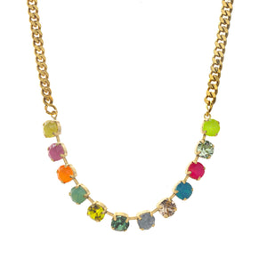 Mini Oakland Necklace in Antique Gold POP