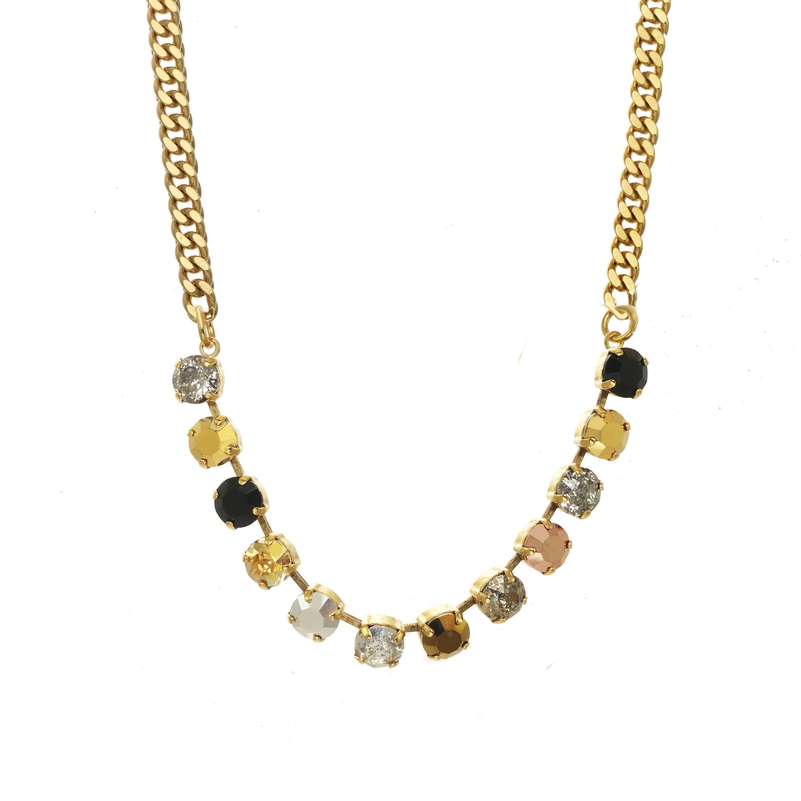Mini Oakland Necklace in Mixed Metallics