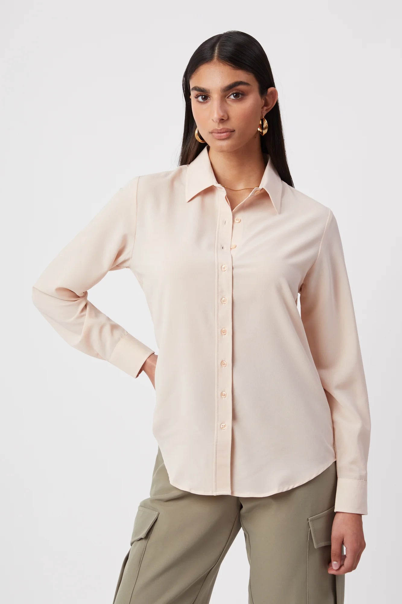 Signature Shirt in Nude
