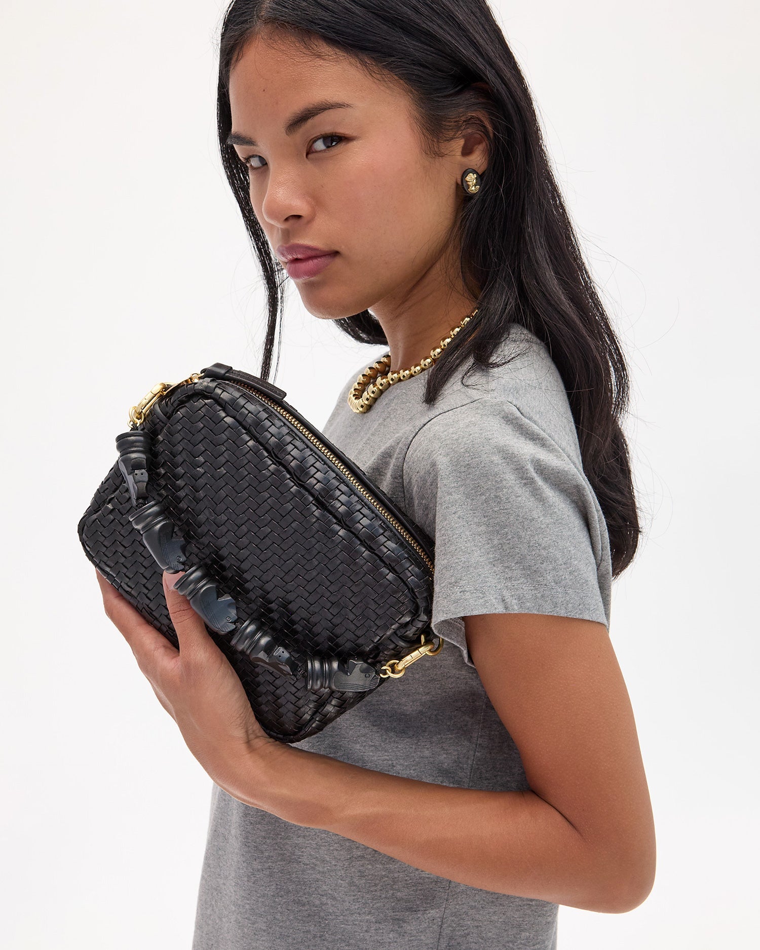 Top Handle Strap in Black Knights