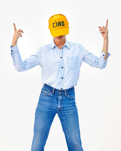 Ciao Trucker Hat in Marigold