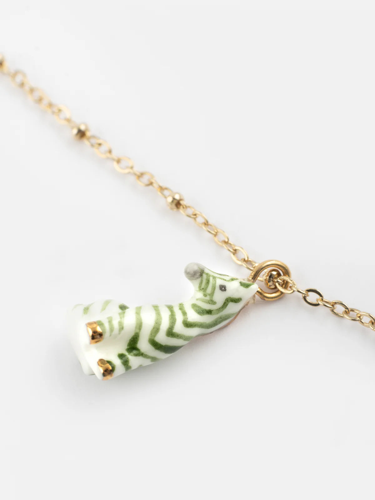 Green Zebra Necklace
