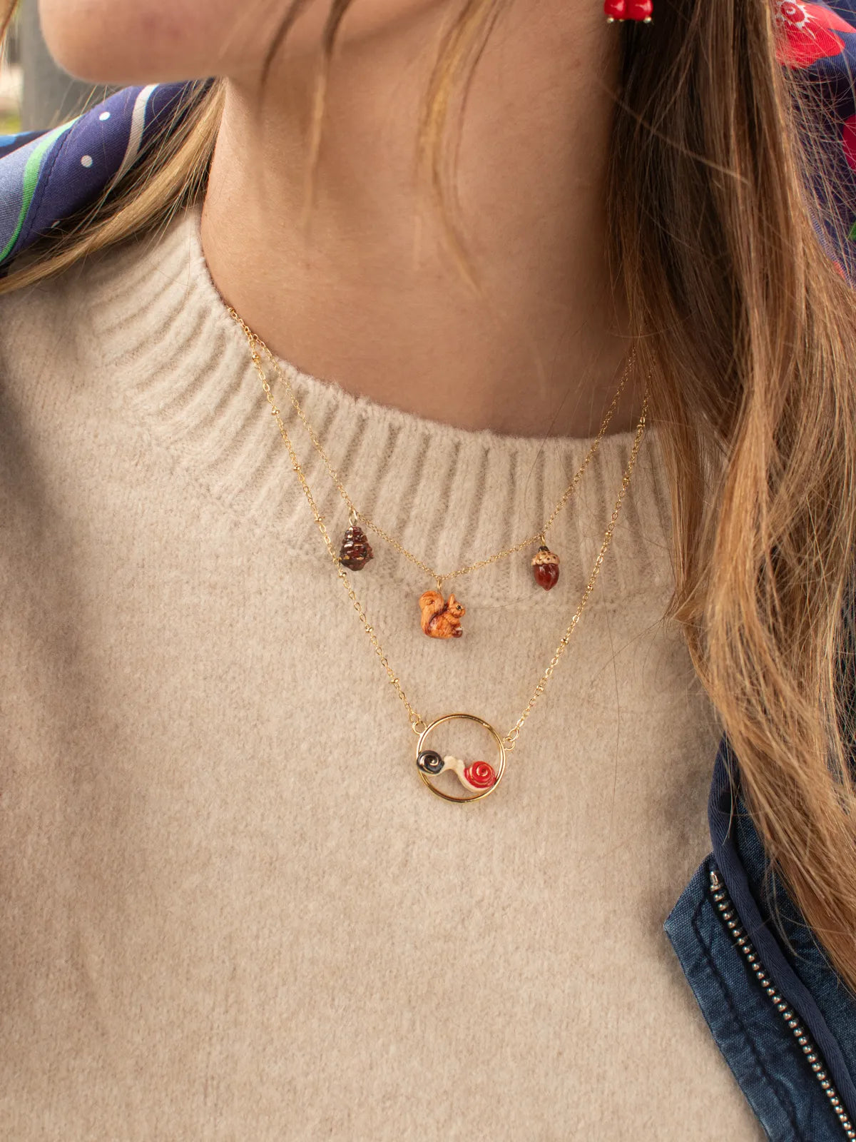 Round Love Snail Necklace