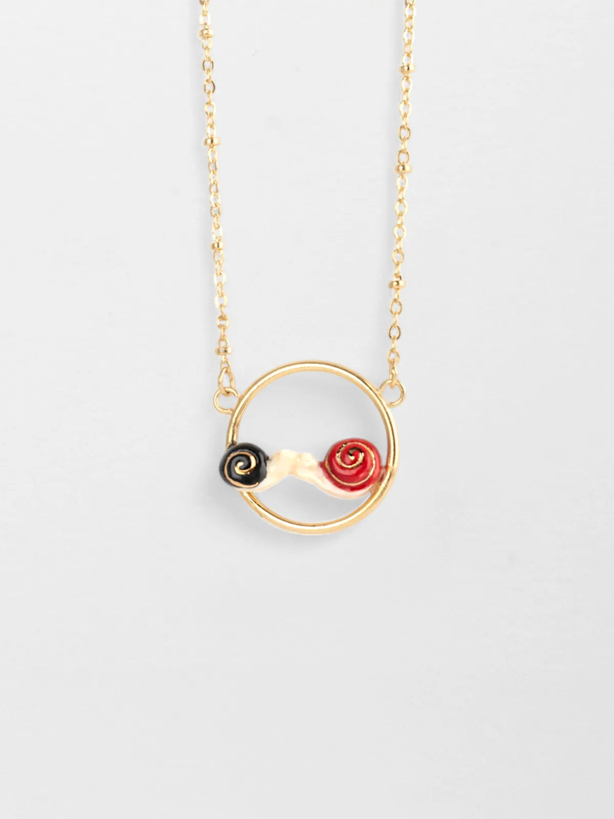 Round Love Snail Necklace