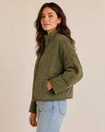 Load image into Gallery viewer, Toby Quilted Jacket in Dirty Olive
