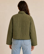 Load image into Gallery viewer, Toby Quilted Jacket in Dirty Olive
