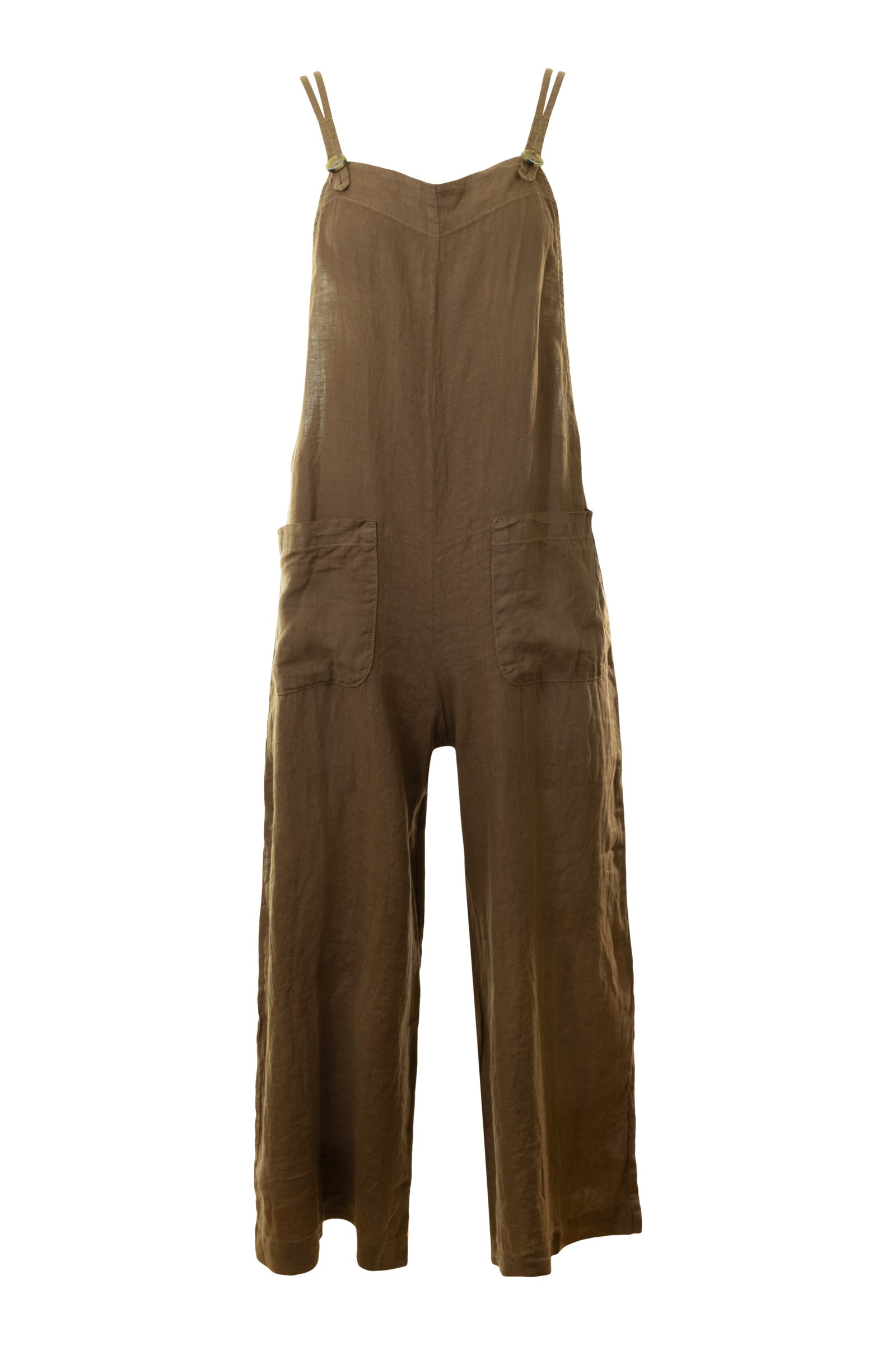 Isabel Tie Strap Jumpsuit in Bark