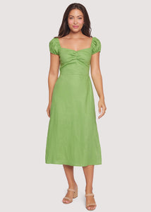 Elia Midi Dress in Green